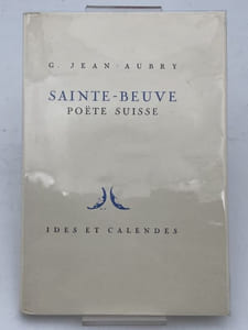 Sainte-Beuve, poète suisse