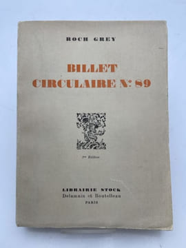 Billet Circulaire n°89. ROCH Grey