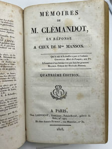 L'Intrigue de Rodez. Infanticide imputé à Jausion. Aveux de Bancal mourant. Episode oublié dans les Mémoires de Madame Manson.