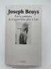 Par la pr&eacute;sente, je n'appartient plus &agrave; l'art. BEUYS Joseph 