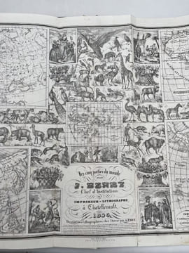 Atlas de la France. Nouvelle géographie et statistique de la France, Alger et la Belgique suivie d'un Traité sur le Monde entier . HENRY Jacques