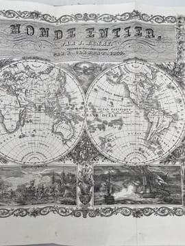 Atlas de la France. Nouvelle géographie et statistique de la France, Alger et la Belgique suivie d'un Traité sur le Monde entier . HENRY Jacques