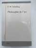 Philosophie de l'art. SCHELLING Friedrich Wilhelm Joseph
