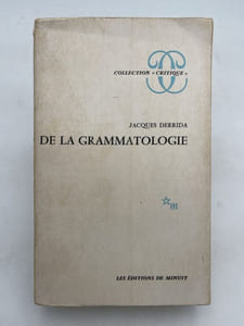 De la grammatologie