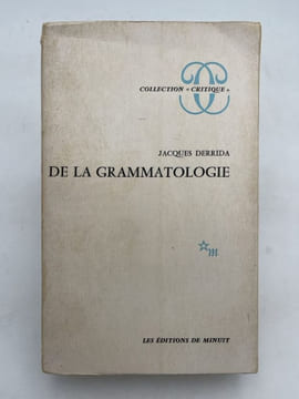 De la grammatologie. DERRIDA Jacques