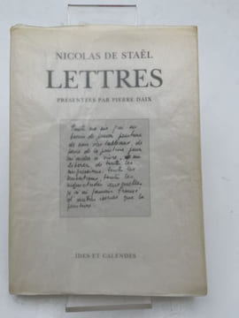 Lettres . STAEL Nicolas de