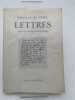 Lettres . STAEL Nicolas de 