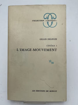 Cinéma 1. L'image mouvement. DELEUZE Gilles