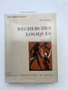  Recherches logiques. Tome 2. Recherches pour la ph&eacute;nom&eacute;nologie et la th&eacute;orie de la connaissance. 1e partie : Recherches I et II.  HUSSERL Edmund 