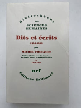 Dits et Écrits 1954-1988. Tome II. 1970- 19975. FOUCAULT Michel