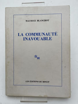 La communauté inavouable. BLANCHOT Maurice