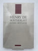 Essais critiques. MONTHERLANT Henry de 