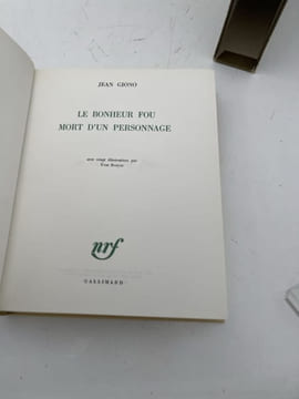 Le bonheur fou - Mort d'un personnage. GIONO Jean - BRAYER Yves