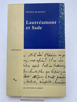 Lautréamont et Sade. BLANCHOT Maurice