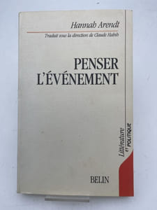 Penser l'évenement