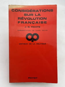 Considération sur la Révolution Française