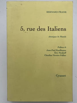5, rue des Italiens. Chroniques du monde . FRANK Bernard