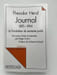 Journal. 1895-1904. Le fondateur du sionisme parle. HERZL Theodor