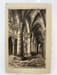 Gravure Eau forte originale : Lisieux Int&eacute;rieur de la Cath&eacute;drale. REX  pseudonyme d'Emile LEROI