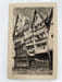 Gravure Eau forte originale : Lisieux Maisons de bois. CATELINIERE  pseudonyme d'Emile LEROI