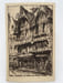 Gravure Eau forte originale : Caen, maisons de bois rue Saint Pierre. REX pseudonyme d'Emile LEROI