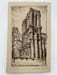 Gravure Eau forte : Paris les tours de Notre Dame . Jean DELIS pseudonyme d'Emile LEROI