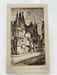 Gravure Eau forte : Paris l'h&ocirc;tel de Sens. Jean DELIS pseudonyme d'Emile LEROI