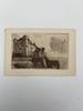 Gravure Eau-forte. Ch&acirc;teau de Cabri&egrave;res. II. VIALA Eug&egrave;ne 