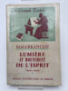 Lumi&egrave;re et mouvement de l'esprit. MALEBRANCHE