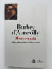 Memoranda. BARBEY D'AUREVILLY 