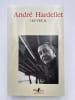 Oeuvre. II. HARDELLET Andr&eacute; 