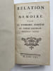 Relation et M&eacute;moire pour le V&eacute;n&eacute;rable Chapitre du Prieur&eacute; d'Auvergne. ORDRE DE MALTE - GRAND PRIEUR&Eacute; D'AUVERGNE ] MONTS de SAVASSE Chevalier F&eacute;licien ...