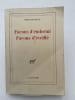 Fa&ccedil;ons d'endormi. Fa&ccedil;ons d'&eacute;veill&eacute;e. MICHAUX Henri