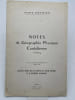 Notes de g&eacute;ographie physique cantalienne . MEYNIER Andr&eacute;