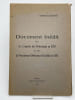 Document in&eacute;dit sur les cruaut&eacute;s des Protestants en 1570 et sur la Miraculeuse d&eacute;livrance d'Aurillac en 1581. CHALUDET Chanoine M D 