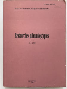 Recherches Albanologiques. 2
