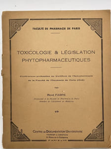 Toxicologie et législation phytopharmaceutiques