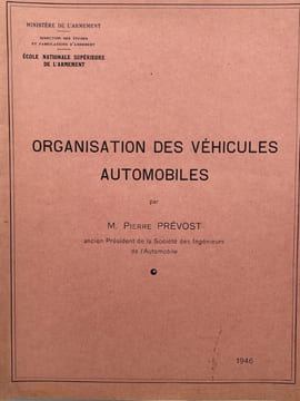 Organisation des véhicules automobiles . PREVOST PIERRE
