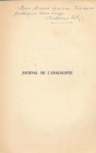 Journal de l'analogiste