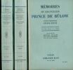 MMémoires du chancelier prince de Bullow . BULOW 