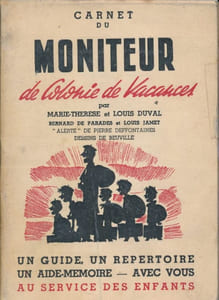 Carnet du moniteur de colonie de vacances