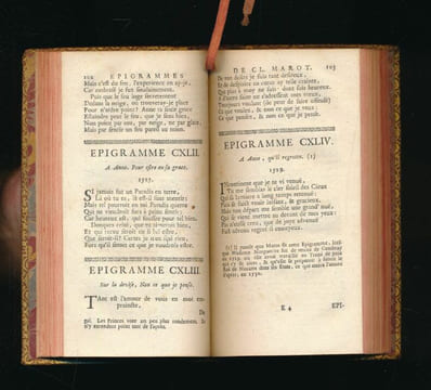 Oeuvres de Clément Marot Valet-de-Chambre de François I. Roy de France, Revûes sur plusieurs Manuscrits, & sur plus de quarante Editions, et ...