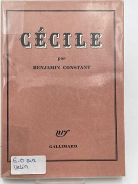 Cécile. CONSTANT Benjamin