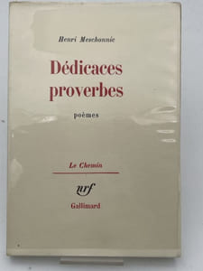 Dédicaces proverbes. Poèmes
