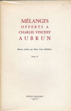 Mélanges offerts à Charles Vincent Aubrun . VINCENT AUBRUN Charles
