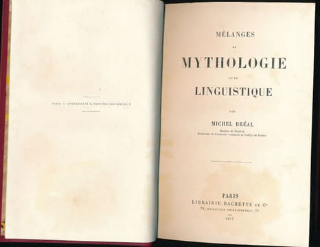 Mélanges de mythologie et de linguistique. BREAL Michel