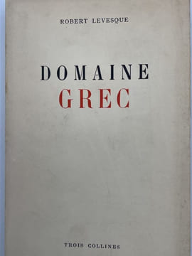 DOMAINE GREC . LEVESQUE Robert