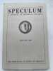 Speculum. A journa lof medieval studies. January 1980. SPECULUM ]