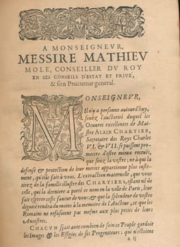 Les oeuvres de Maistre Alain Chartier . CHARTIER Alain