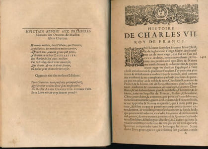 Les oeuvres de Maistre Alain Chartier 